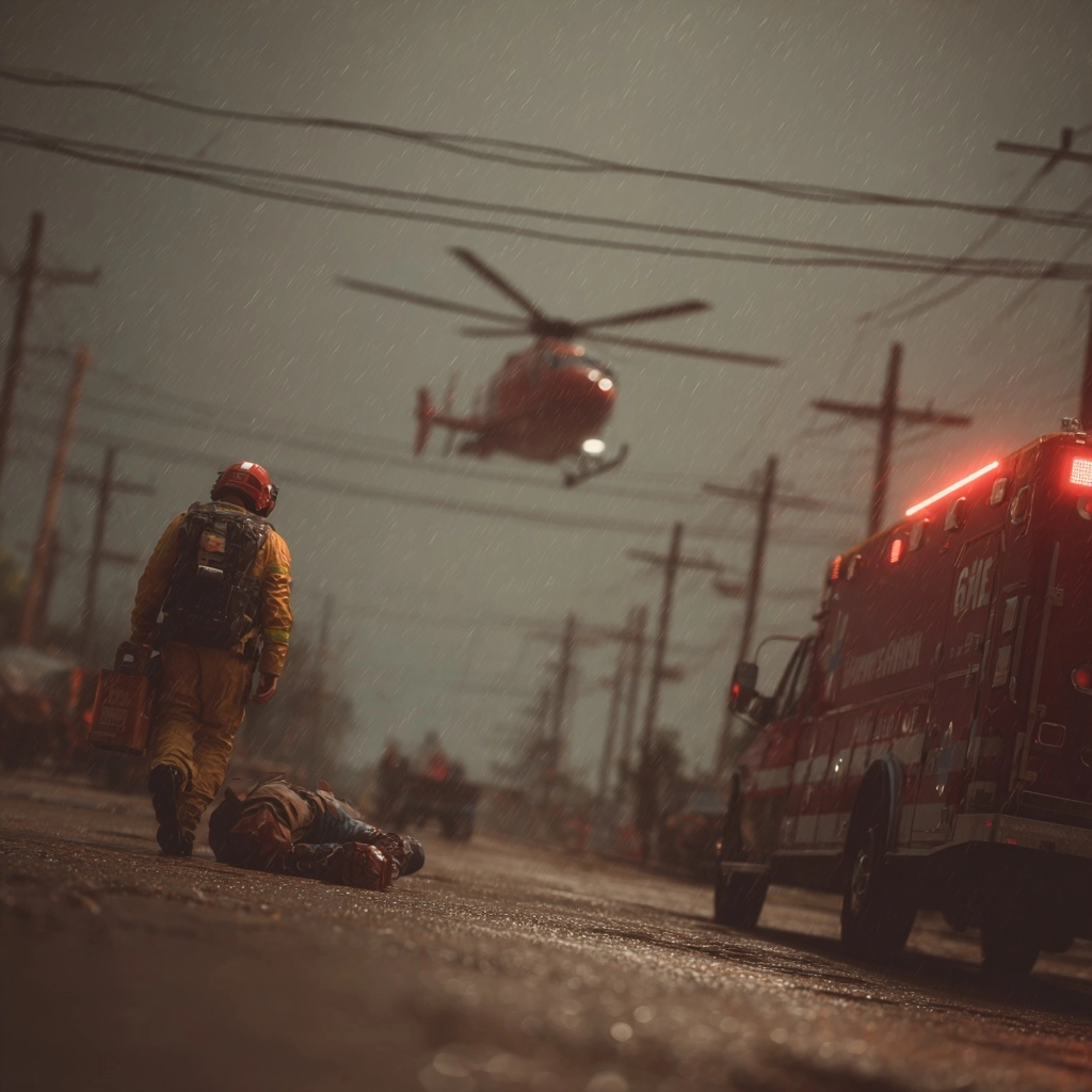 Realistic, emergency evactuation in texas