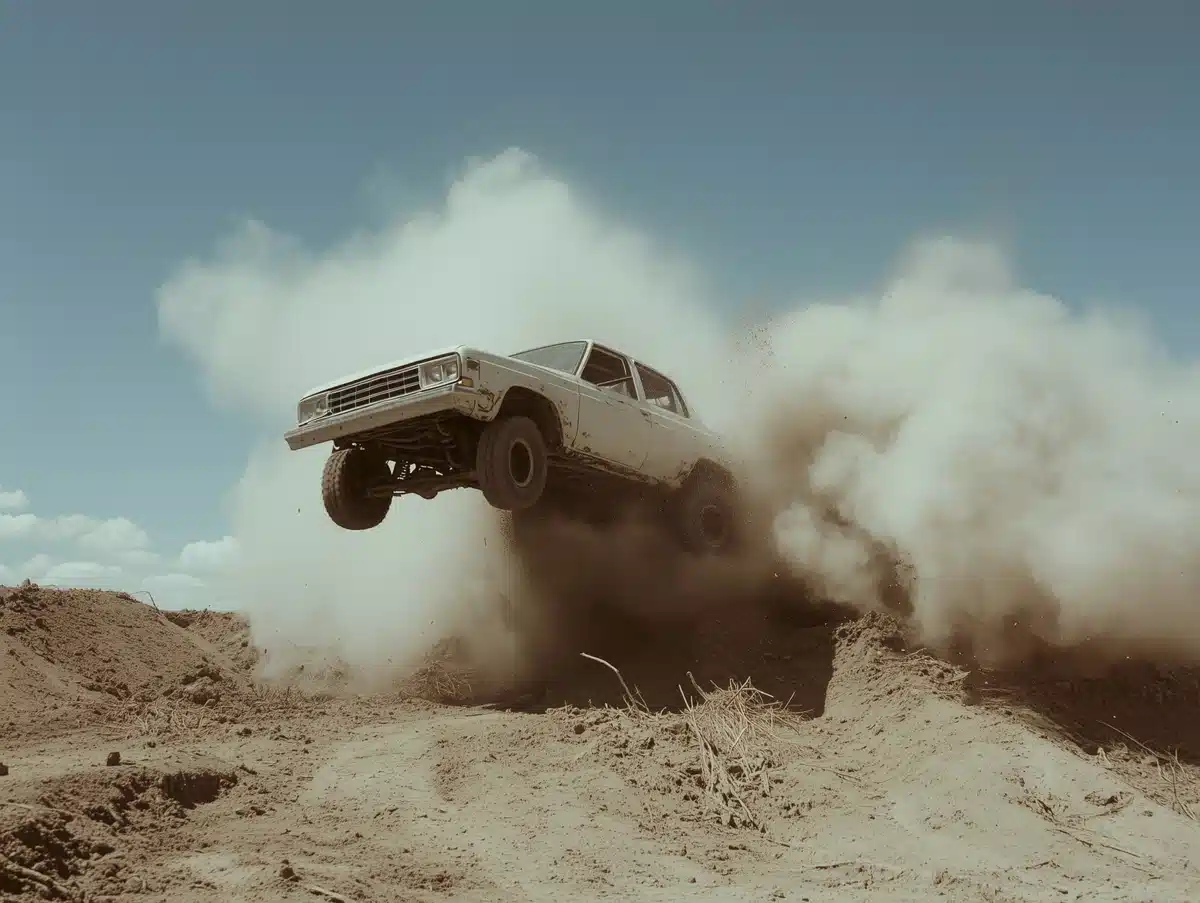 Monster Truck Leap Illustration
