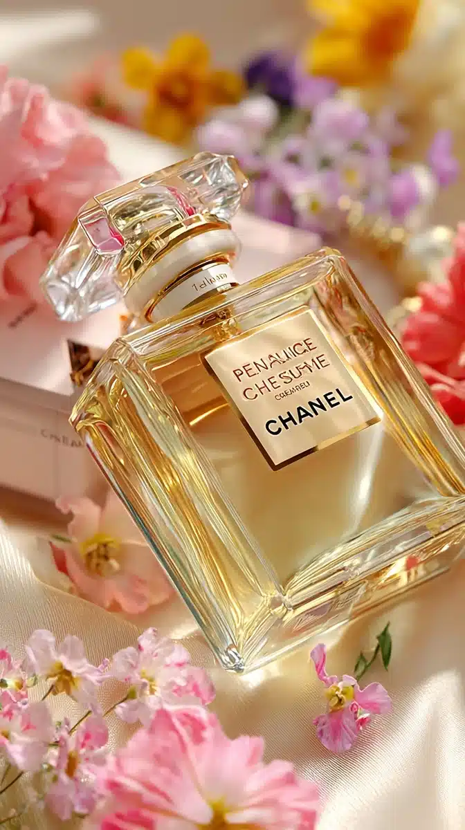 Elegant Chanel Bottle Close Up 2