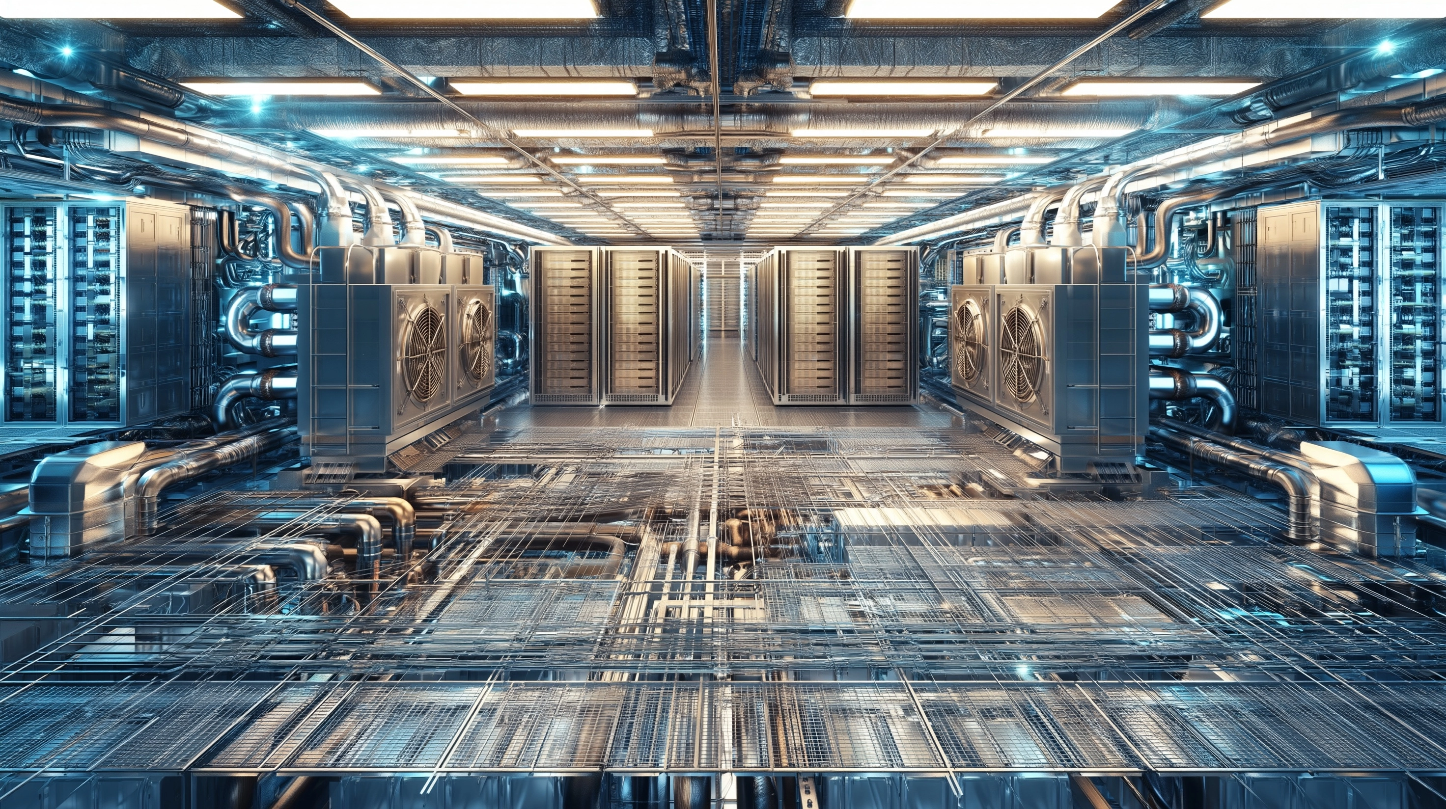 Physical constraints shaping AI vast electrical infrastructure, cooling systems, server farms