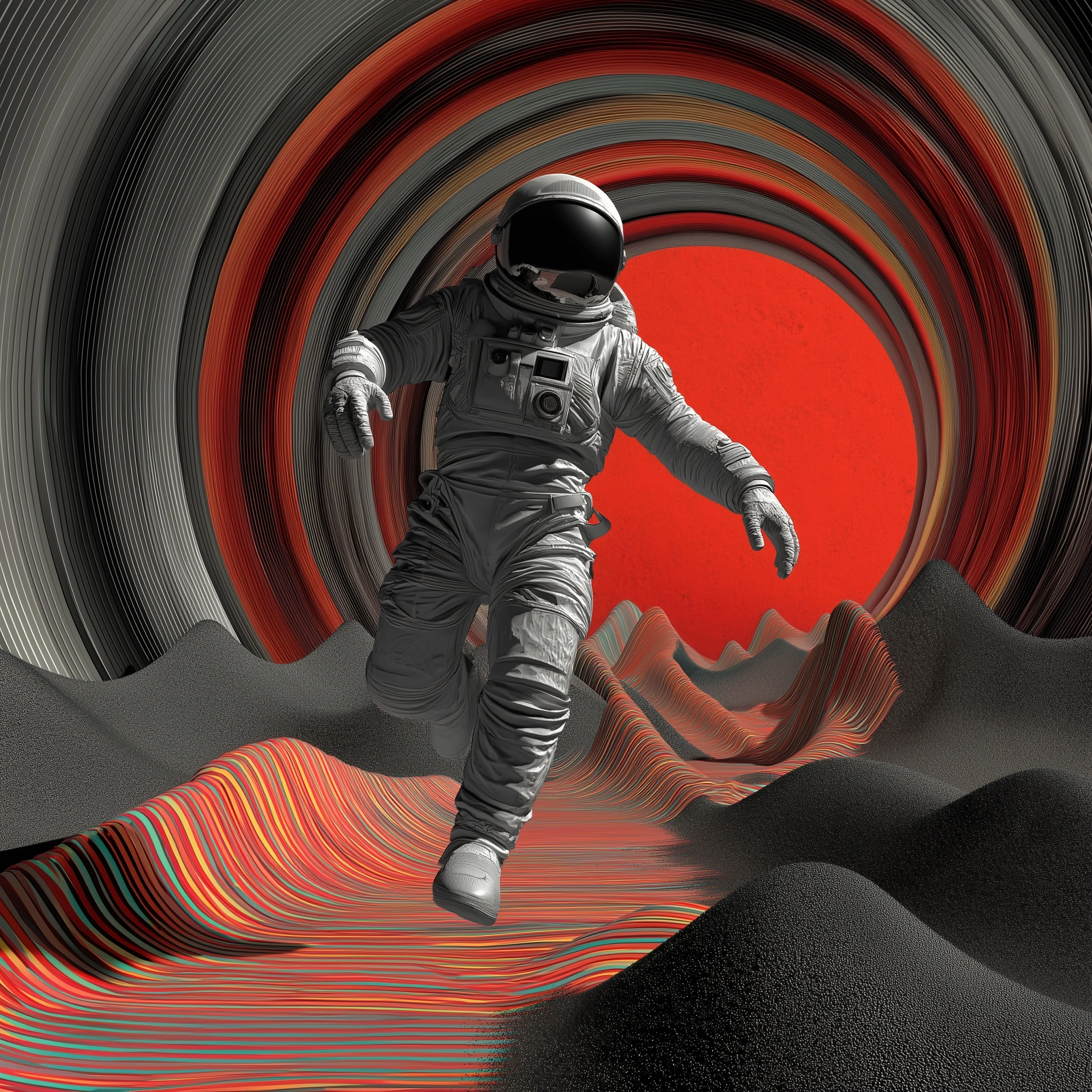 Spaceman posing