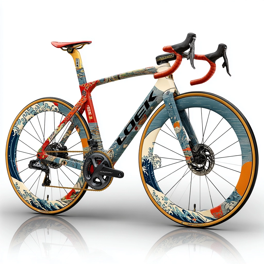 LOOK 795 Blade RS 2026 Road Bike, Japanese Neo-Ukiyo-e Pop Art