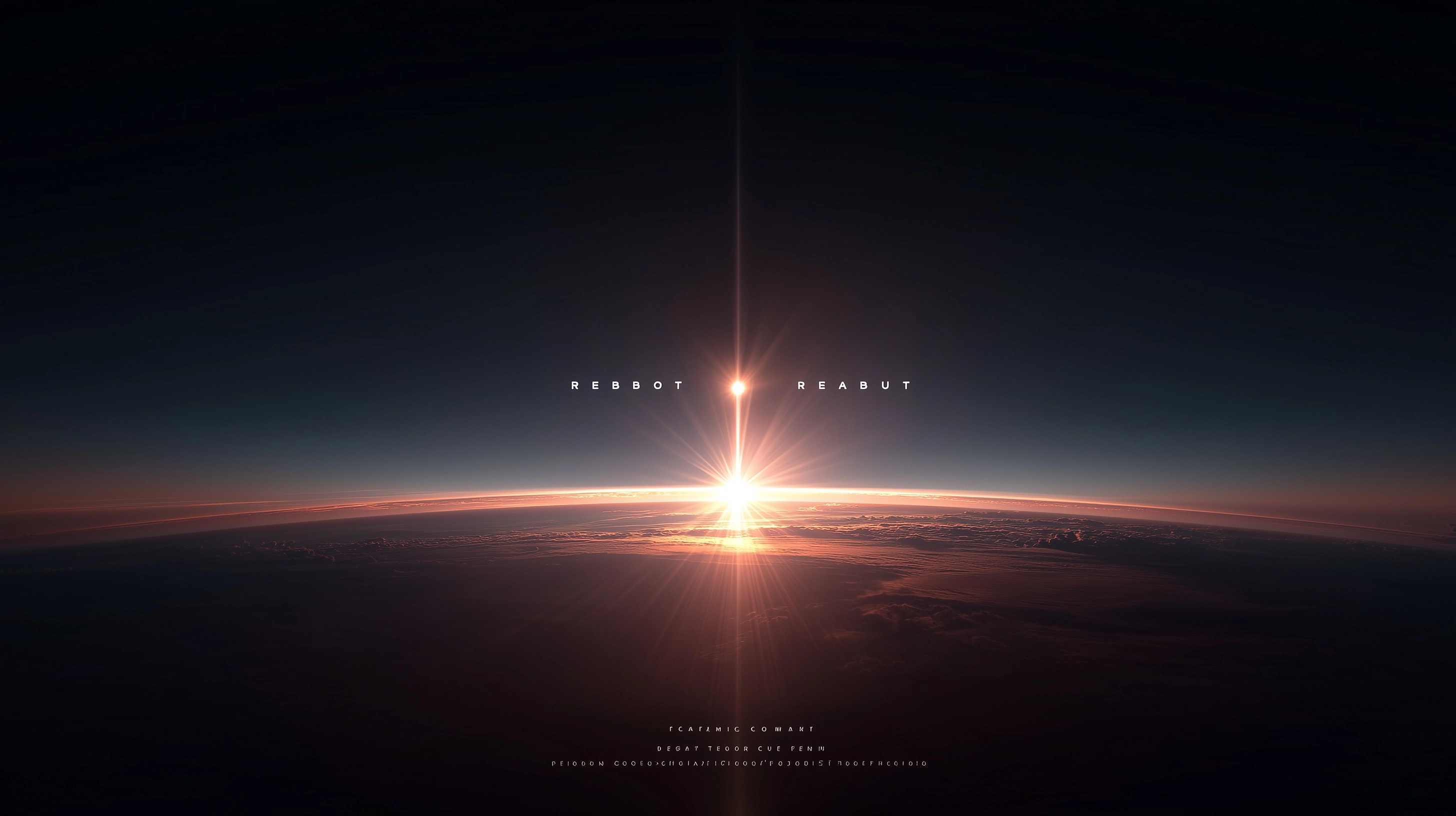 A minimalist and poetic final shot. Total deep space darkness, Contracting to a single