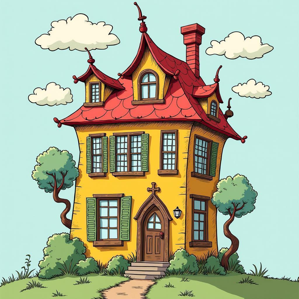 Seussian Stop Motion House of Countless Windows