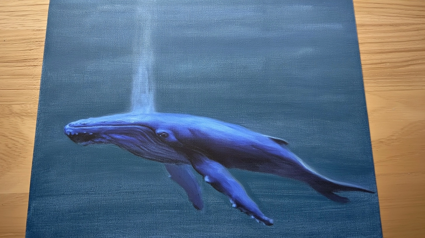 Blue whale on A