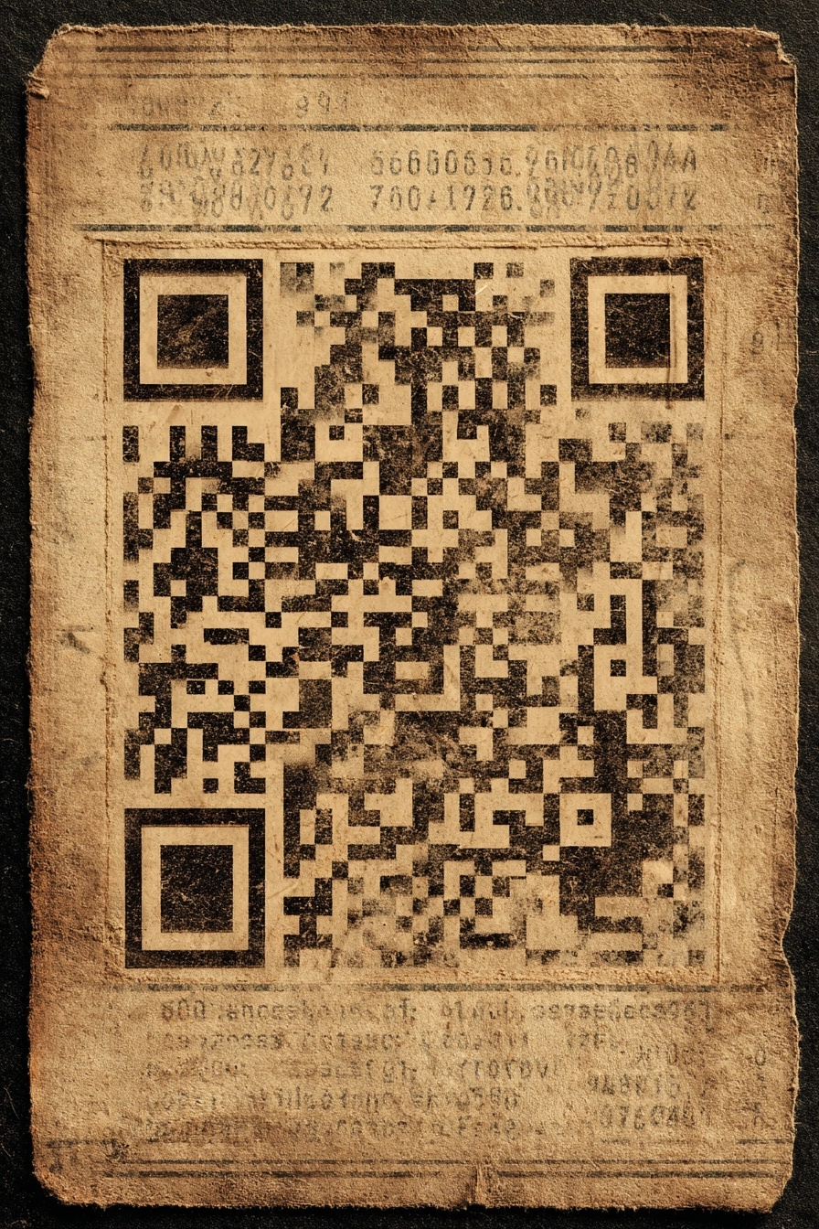 Vintage QR code
