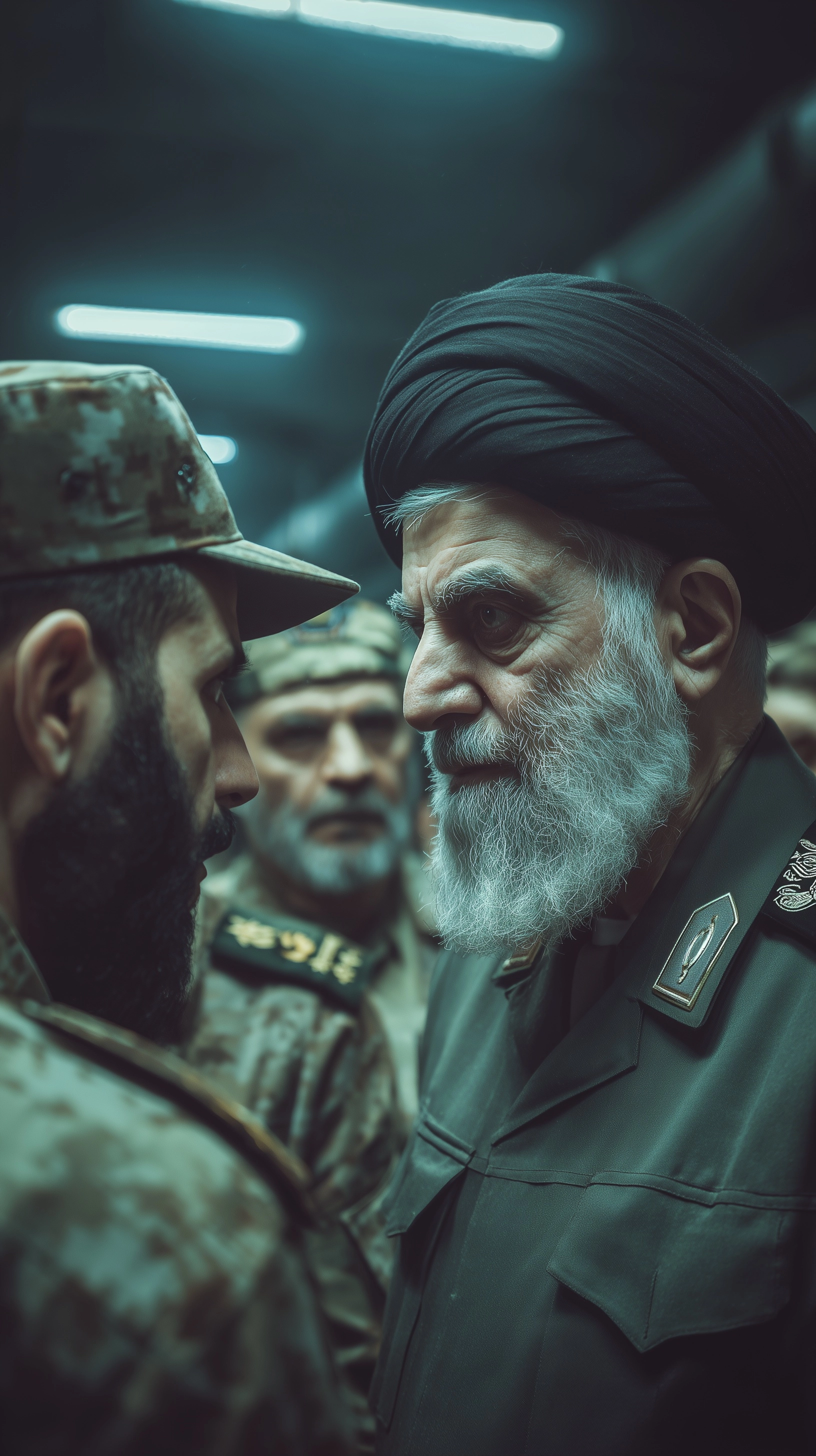 Documentary style, vertical 9:16 format. Photorealistic 35mm film grain. Iran