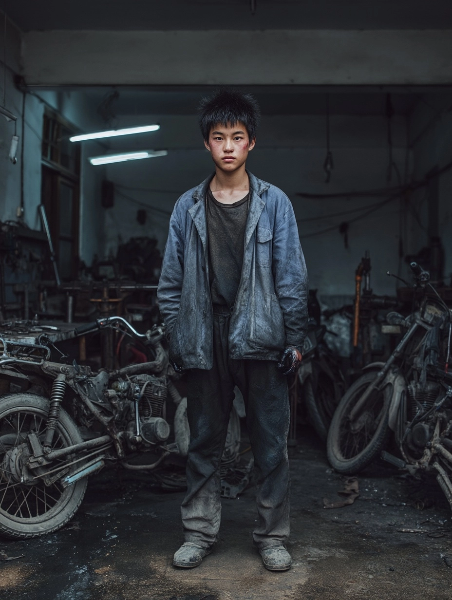 Zhang Shouyi, 17-year-old Chinese county-town motorcycle repair apprentice