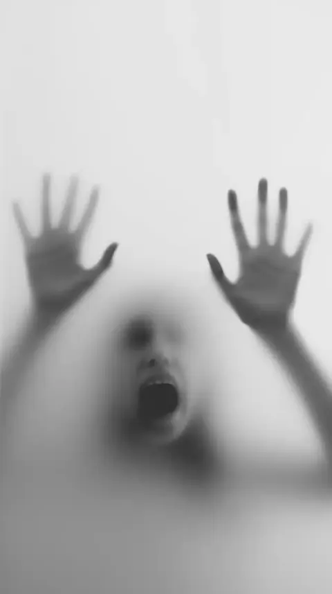 Eerie Hands Behind Glass 2
