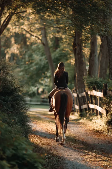 Picture of girl horseback riding middleburg