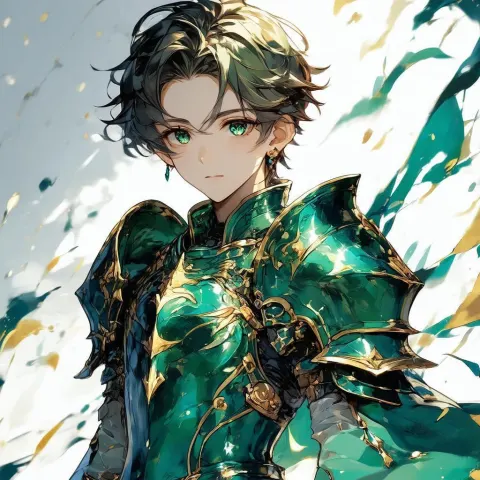 Chibi Fantasy Boy in Intricate Armor