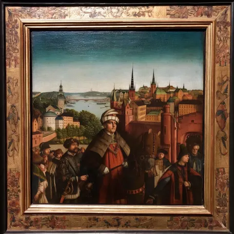 Stockholm, 15th century oil painting