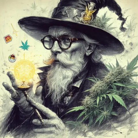 Evil Magician Sketched With Cartier Glasses