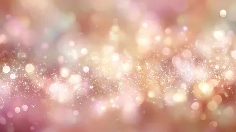 Fancy pastel glow background, sparkling bokeh bursts, radiant light flares