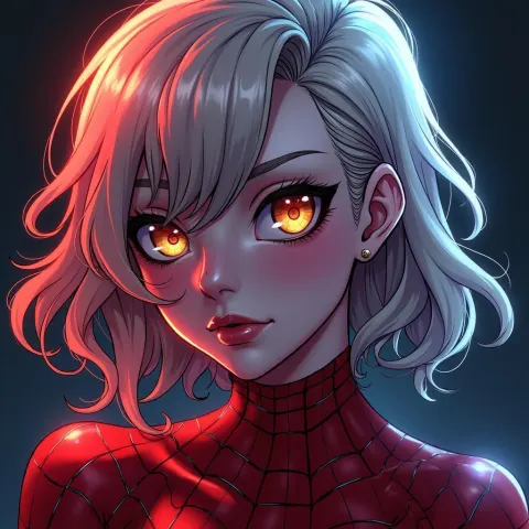 Spider Gwen in Bold Manga Chiaroscuro
