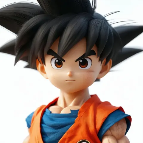 Pixar Style Son Goku Cinematic Character Render