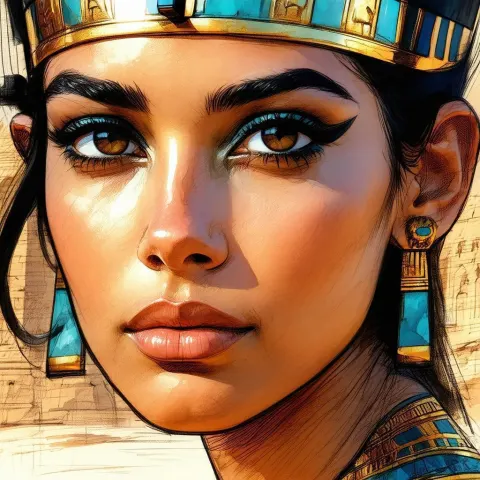 Mila Kunis as Cleopatra in Whiteboard Sketch
