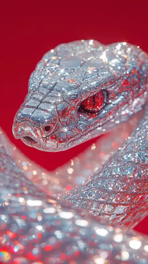 Diamond Encrusted Snake Design 2