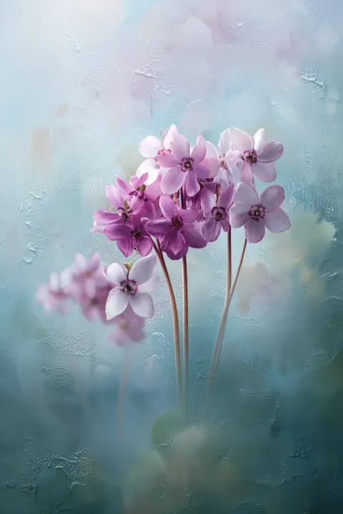 Fine art floral texture water color