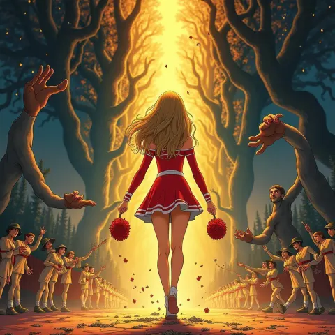 Taylor Swift Cheerleader in Twin Peaks Ritual