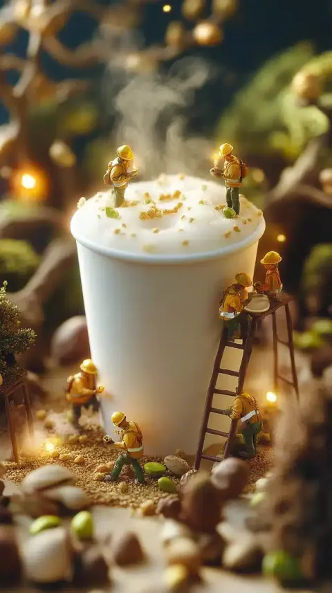 Cinematic Macro Cup Scene