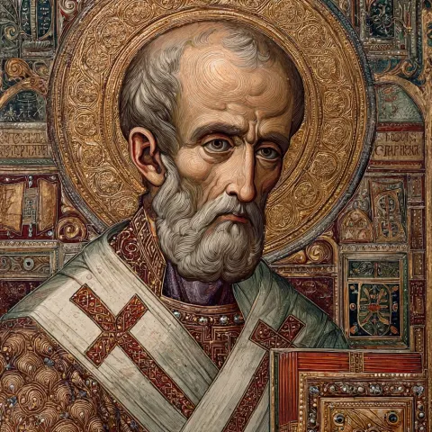Iconography art. St John Chrysostom