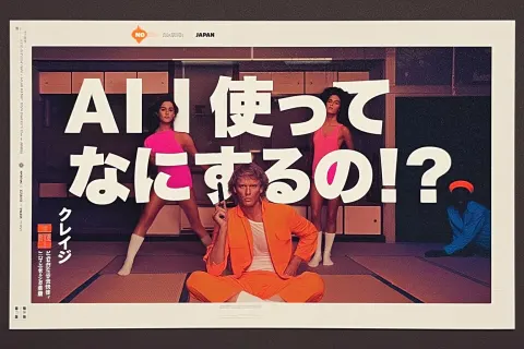 1990s Japan Snapshot with Crazy Lettering