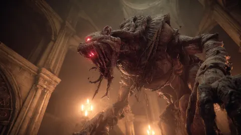 Dark horror fantasy transformation, rat-man sorcerer mutating into a colossal insectoid abomination