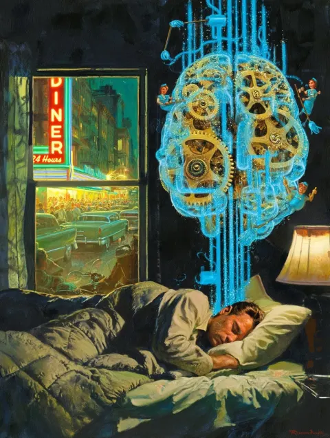 Aspect Ratio 7:10, Portrait. A nostalgic, Norman Rockwell-style illustration capturing the ultimate