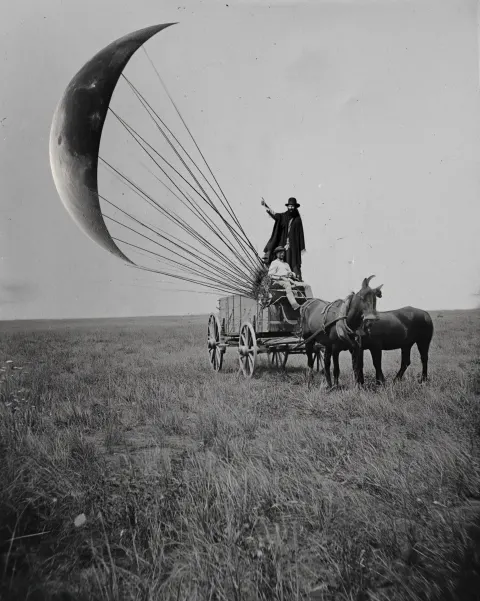 Photo from 1879, cosmic absurdity, on an American prairie