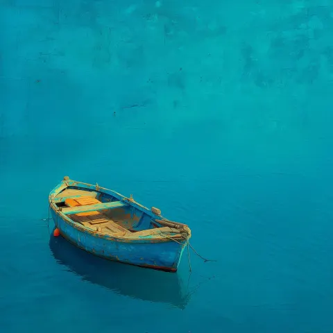 Solitudine e abbandono, colori sull'azzurro
