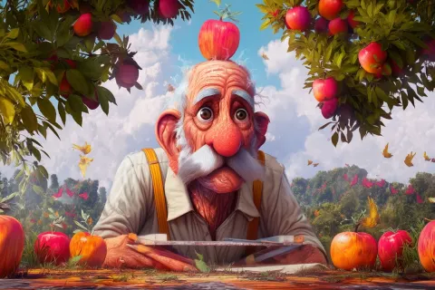 Old apple guy