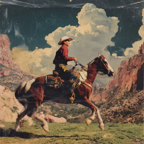Stereo Rodeo album cover for an old record