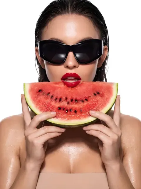 Studio High-Key Watermelon Babe