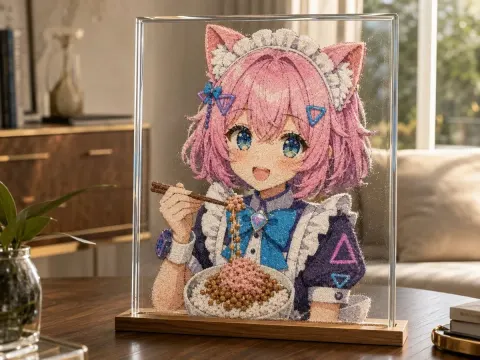 Cat-Eared Maid Sand Art