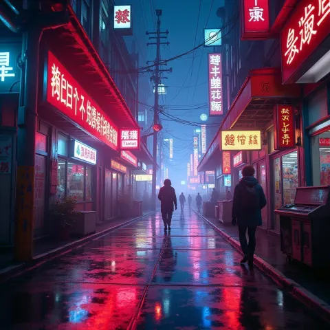 VHS Acid Trip Through Hypnotic Neon Streets