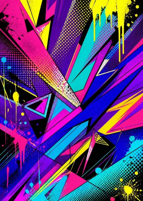Pop Art Street Abstract Background