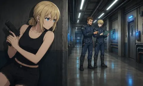 Sci-Fi Corridor Stealth Ambush