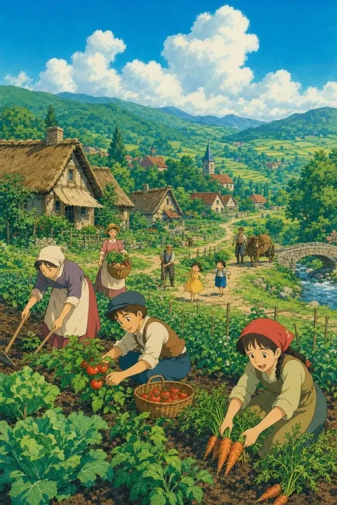 Pastoral Village Animation