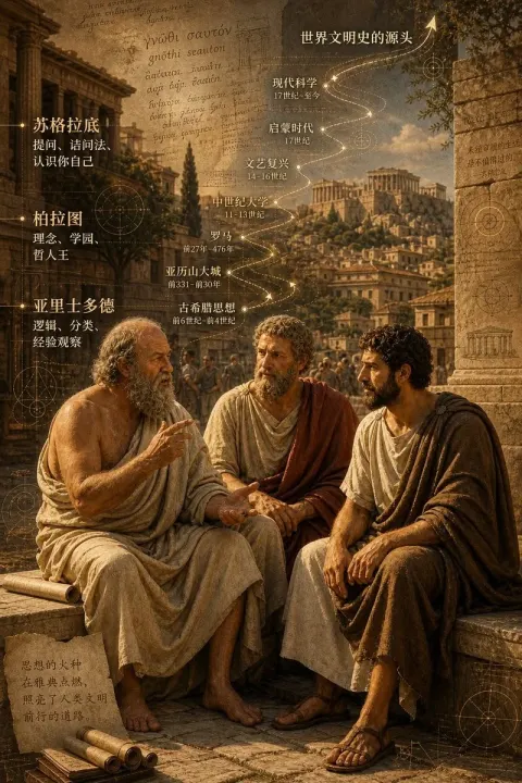 Greek Philosophers Gathering
