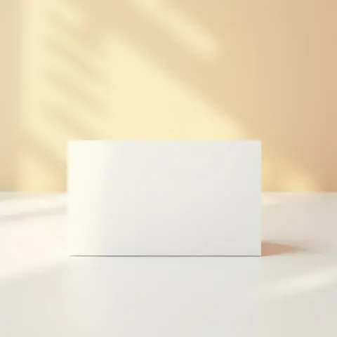 Blank Business Card in Vivid Anime Minimalism