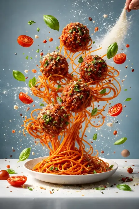 Spaghetti Meatballs Vertical Lift