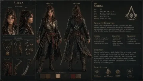 3D Character Sheet