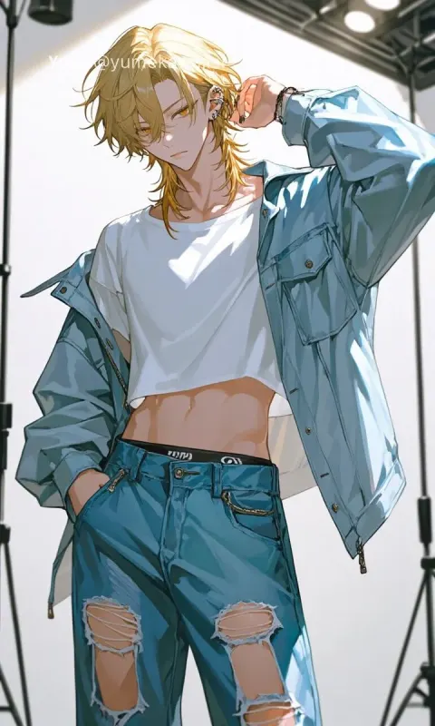 Y2K Anime Streetwear Model