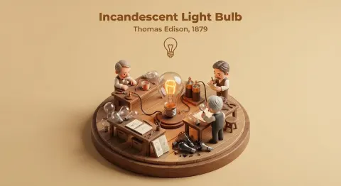 Invention Moment Isometric Diorama