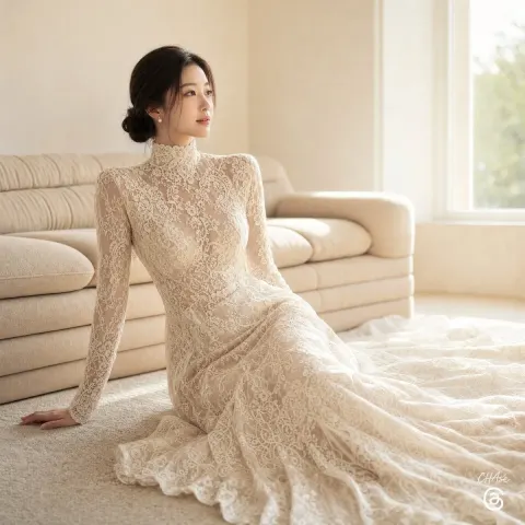 Sunlit Lace Bride