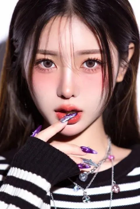 Extreme Close-Up Portrait of a Young Woman