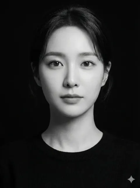 A Black and White Studio Portrait
