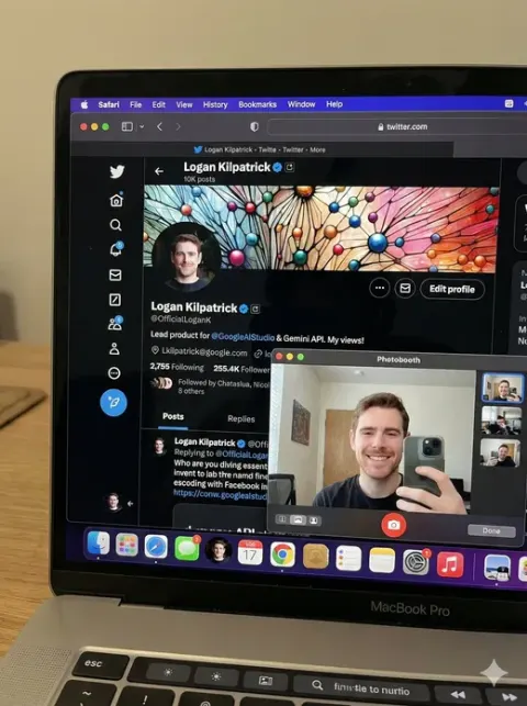 Photo of a MacBook Pro Open to the X App