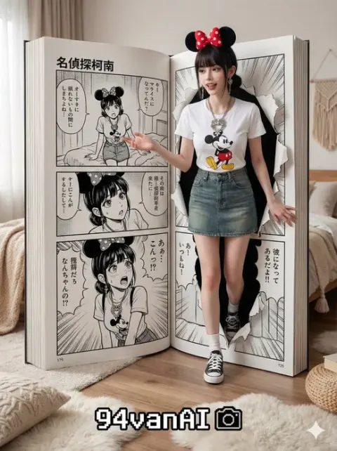 Cartoon Characters Stepping Out of the Frame
